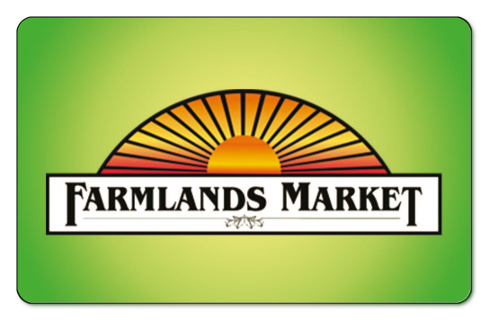 Farmlands market logo on a green and yellow gradient background